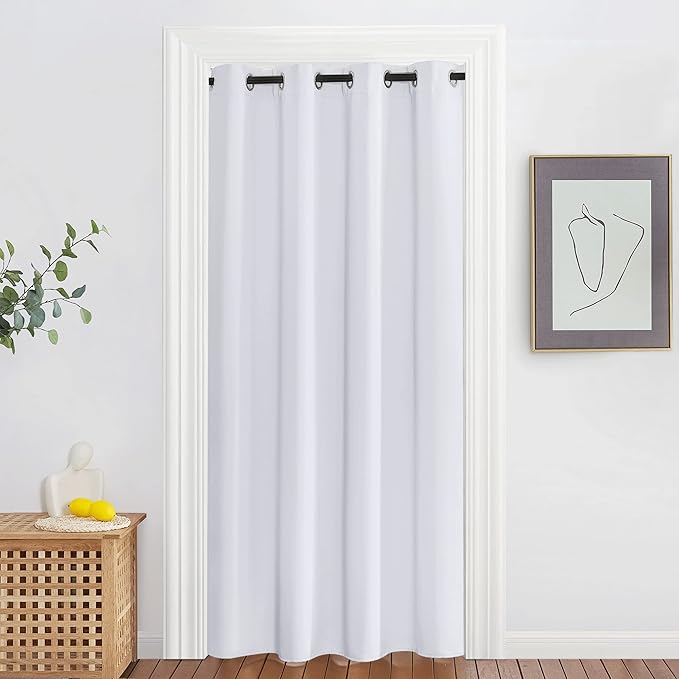 NICETOWN Room Darkening Greyish White Curtain by NICETOWN
