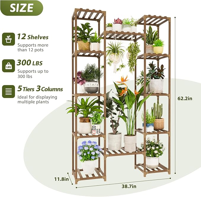 Plant Stand Indoor with Grow Lights - Image 6