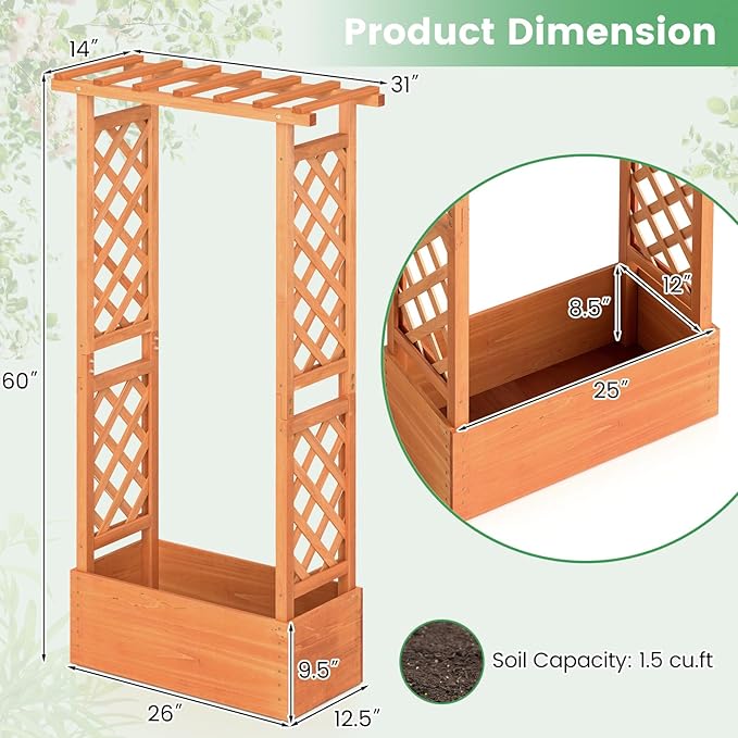 Giantex Set of 2 Raised Garden Bed - Image 9