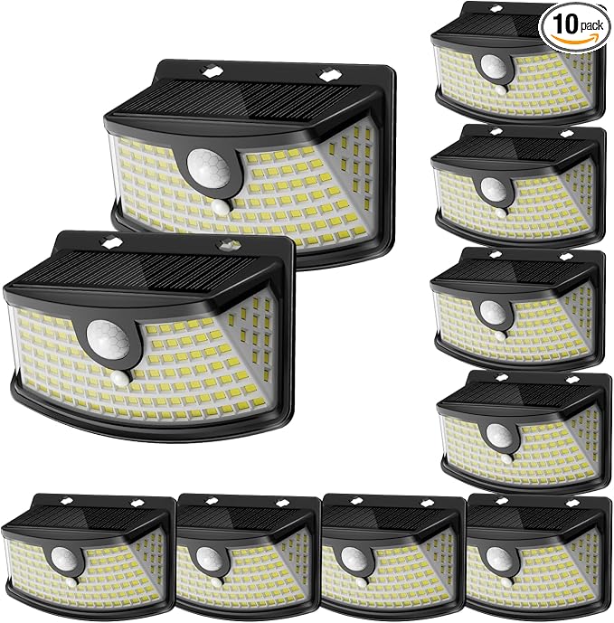 Aootek New Solar Motion Sensor Lights 120 LEDs by Lightupeveryconer