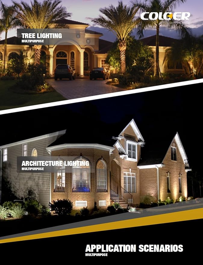 COLOER Brass Landscape Spotlights, 12 Pack Landscape Light Fixture - Image 7