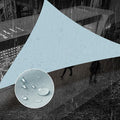 SUNNY GUARD Waterproof Sun Shade Sail 16' x 16' x 16' Sky Blue Triangle UV by SUNNYGUARD