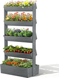 DoCred Vertical Wooden Raised Garden Bed, 5 Tier Upgraded Garden Planters by DoCred