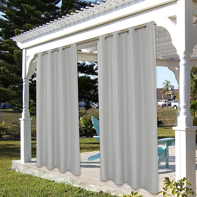 BONZER Outdoor Curtains for Patio Water Resistant Heavy Privacy Light Filtering - Image 7