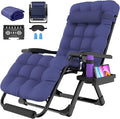 Suteck Oversized Zero Gravity Chair, 29In XL Outdoor Recliner Chair w/Removable by Suteck