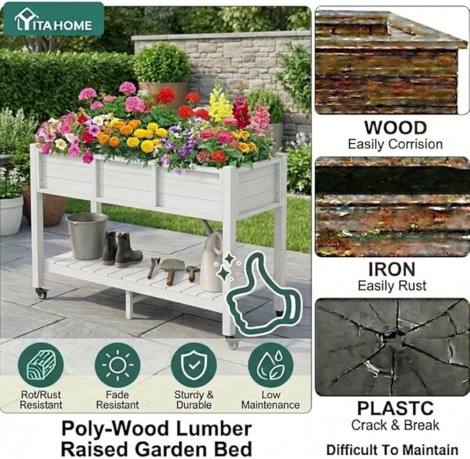 YITAHOME Raised Garden Bed HDPE - Image 3
