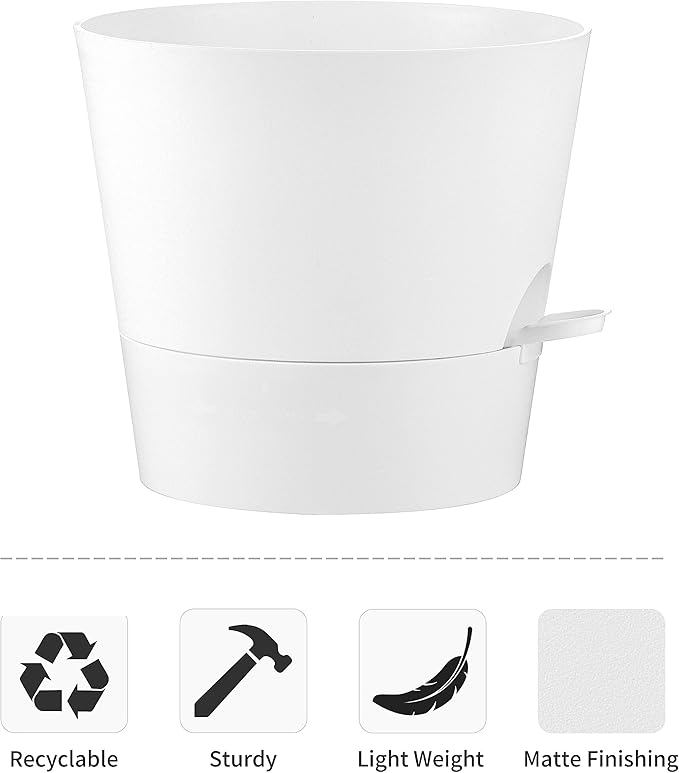 FaithLand 2-Pack 10 Inch Planter Pots - Image 4