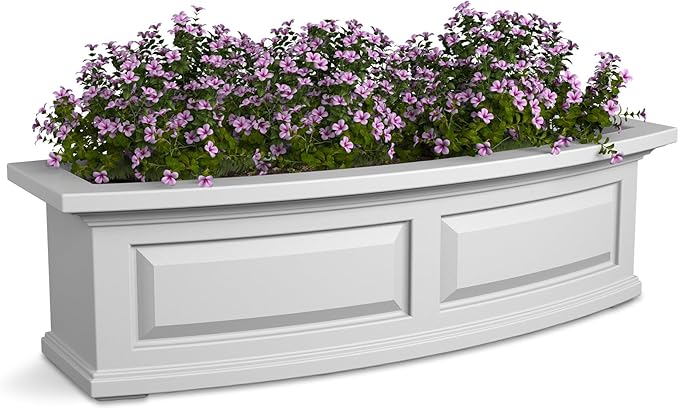 Mayne Nantucket 3-Foot Window Box – Self-Watering, Weather-Resistant Planter by Mayne