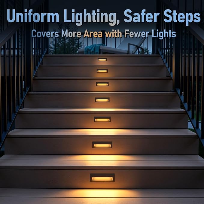 LEONLITE 12-Pack 10.6 Inch 5CCT LED Low Voltage Step Lights, 12–24V AC/DC 6W - Image 4