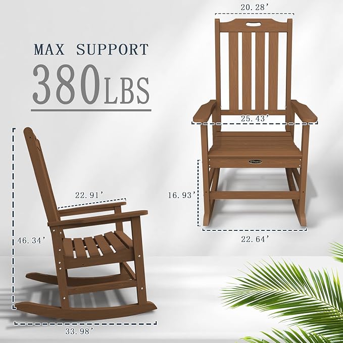 Oversized Rocking Chair, Outdoor Rocking Chair - Image 3