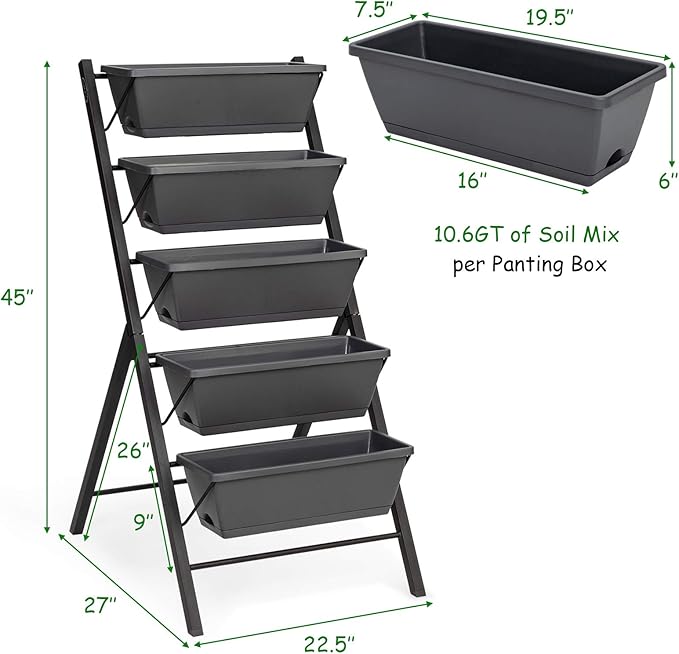 Giantex Vertical Raised Garden Bed, Elevated Planter Raised Beds - Image 4