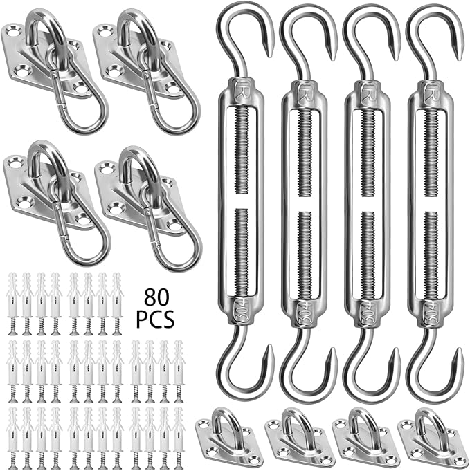 Sun Shade Sail Hardware Kit 6 Inch by HYASIA