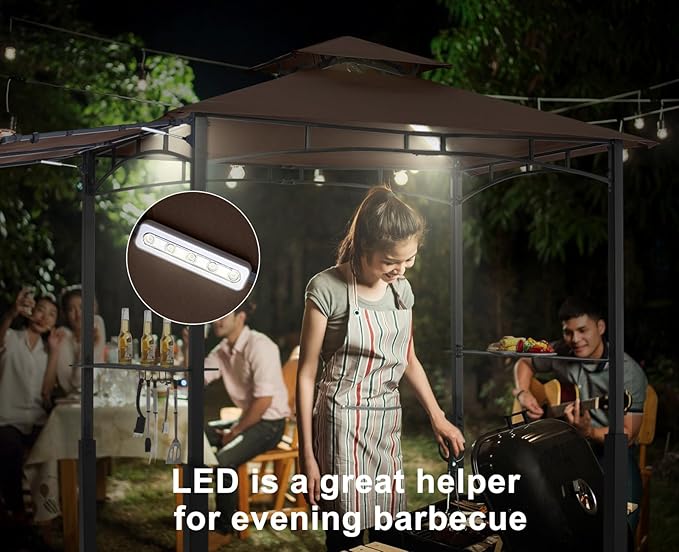 ABCCANOPY Grill Gazebo with Extra Awning - Image 4