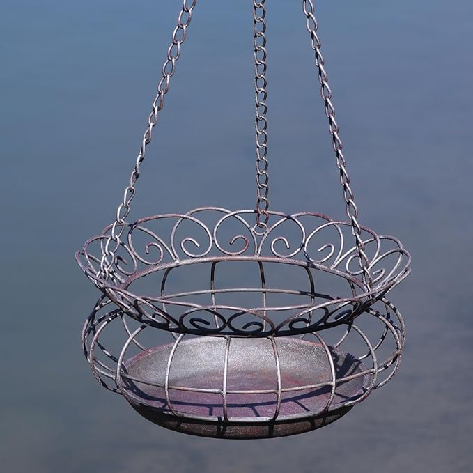 Metal Hanging Planters, Plant Hanger Basket Decorative Plant Pot Holder by AIHAOKAN
