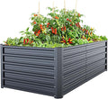 Ohuhu 6x3x1.9FT Metal Raised Garden Bed Outdoor, Reinforced Galvanized Steel by Ohuhu