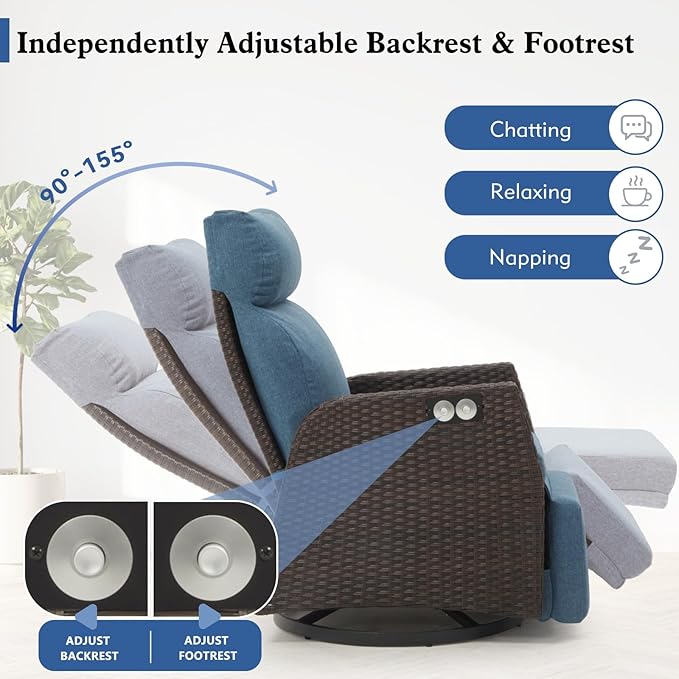 Adjustable Outdoor Recliner Chair - Image 4