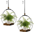 2 Pack Hanging Planter for Indoor Plants, Modern Boho Macrame Hanger, Wall by hismocal