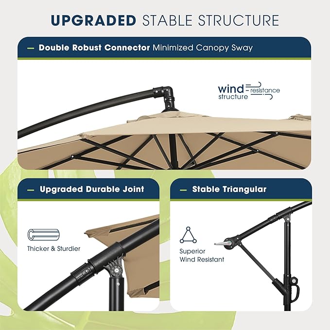 wikiwiki 10ft Patio Umbrella - Image 4