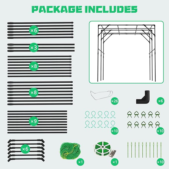 DoCred Tall Garden Arch Trellis - Image 4