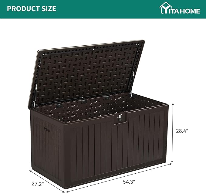 YITAHOME 150 Gallon Large Deck Box - Image 8