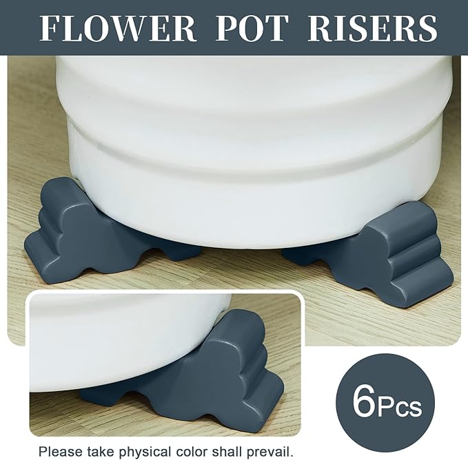Kigeli 6 Pcs Resin Garden Pot Feet - Image 5