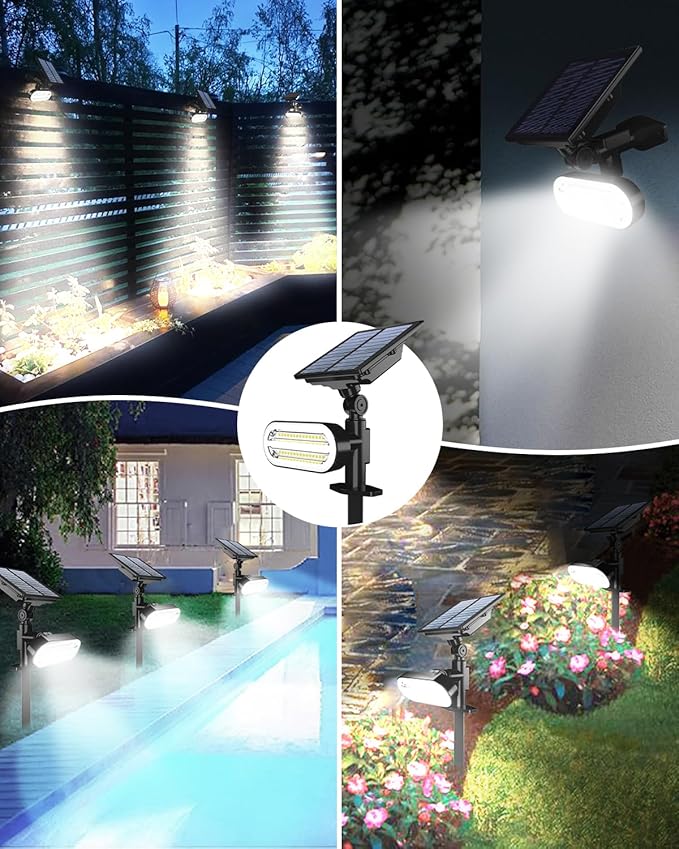 Solar Spot Lights Outdoor, 3 Lighting Modes Landscape Spotlights, IP65 - Image 5
