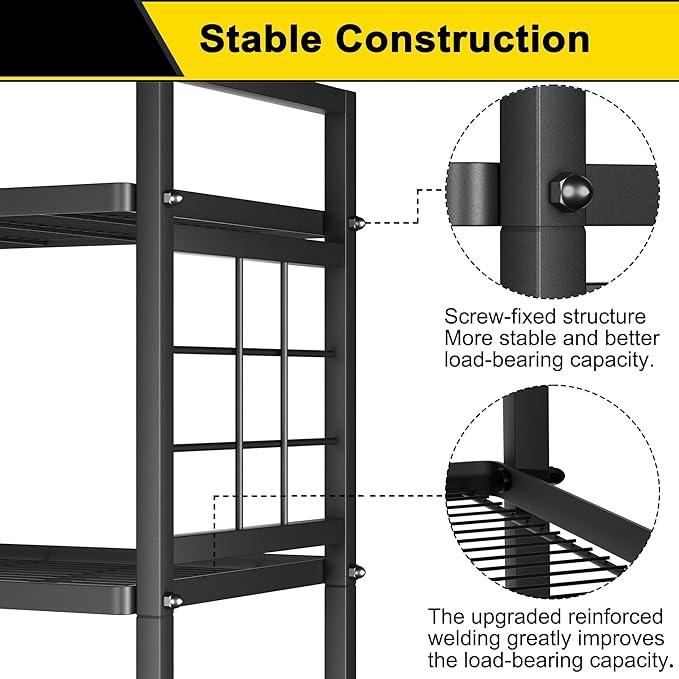 GIOTORENT 6-Wire Standing Storage Shelf - Image 7