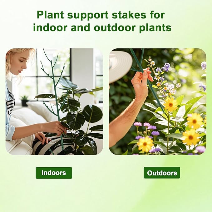 15 Pack Stackable Plant Support Stakes, Garden Trellis - Image 6