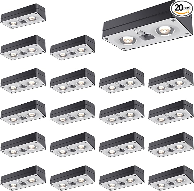 Solar Fence Lights 20 Pack, 50 Lumens Outdoor Solar Lights by JOFIOS