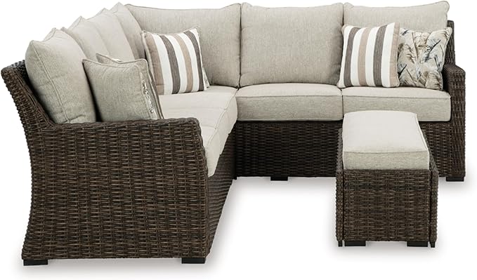 Signature Design by Ashley Brook Ranch Casual Nuvella Weather Resistant Fabric - Image 8