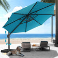 HOTEEL10x10ft Patio Umbrella Cantilever Umbrellas by HOTEEL