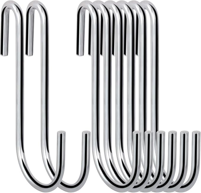 30 Pack 3 Inch S Hooks Heavy Duty Pan Pot Holder Rack Hooks Hanging Hangers S by ESFUN