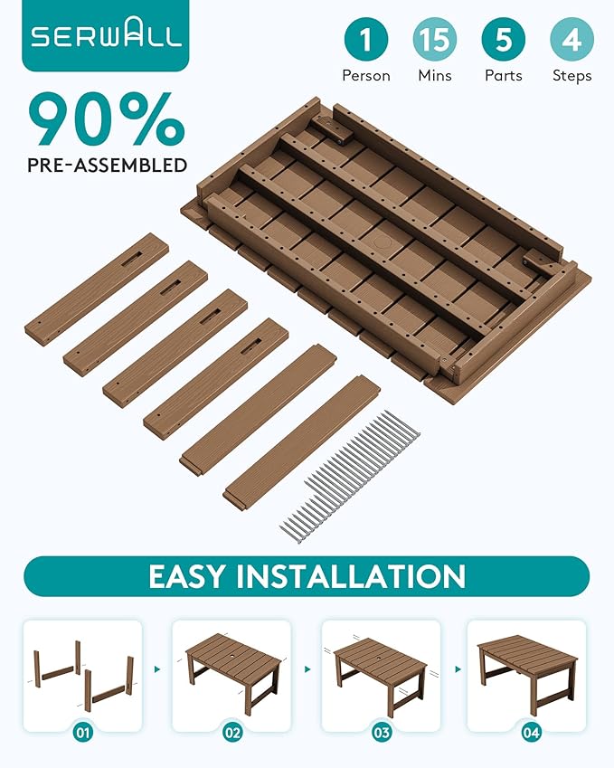SERWALL Outdoor Coffee Table - Image 5