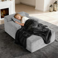 45'' Chaise Lounge Chair Indoor, Corduroy Upholstered Boneless Sofa Bed by sonovafurn