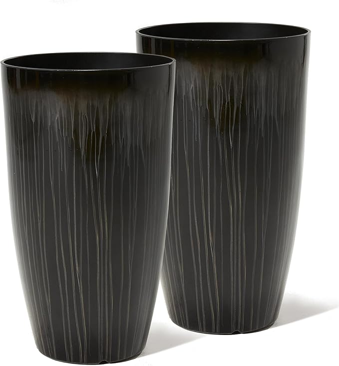 Worth Garden 23.5" H. Large Plastic Planters by WORTH