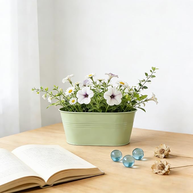 Balcony Hanging Planters Flower Pots, Fence Pot Hanging Plant Holders - Image 5