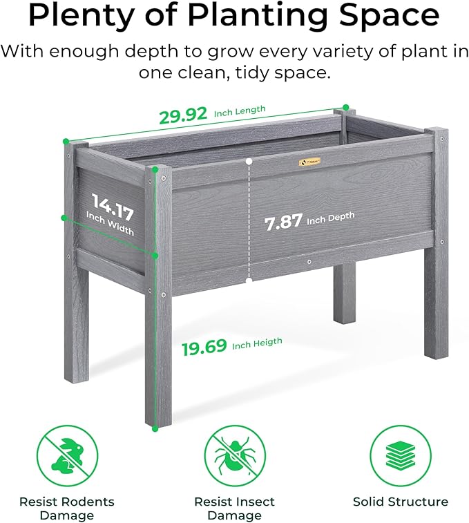 TT Nature HDPE Raised Garden Bed - Image 2