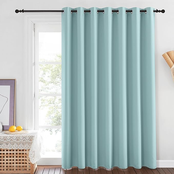 NICETOWN Sliding Door Curtain 84 inches Long, Grommet Privacy Darkening Window - Image 2