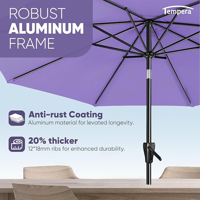 Tempera Patio Market Outdoor Table Umbrella - Image 5