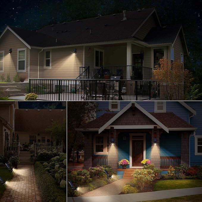 URPOWER Solar Lights Waterproof Solar Lights Outdoor 2-in-1 Adjustable Solar - Image 6