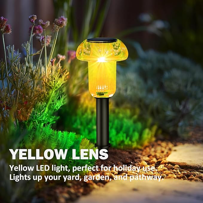 Easter Solar Pathway Lights Outdoor Decorative 4 Pack, Valentines Day Halloween - Image 2