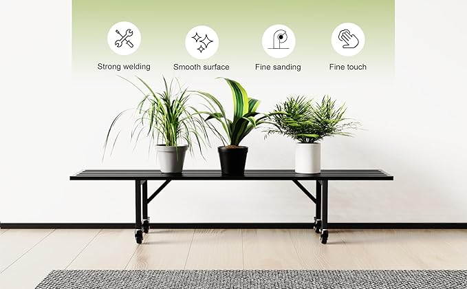 Zhongma One Tier Metal Plant Stand - Image 4