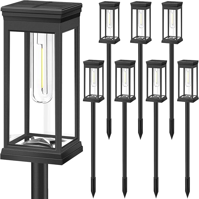 BesLowe Upgraded Solar Pathway Lights Outdoor, Super Bright Outside Lights - Image 8