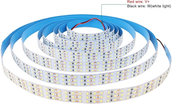 16.4ft SMD 2835 White LED Strip Lights 12V 1800 LEDs Triple Row Daylight White - Image 5
