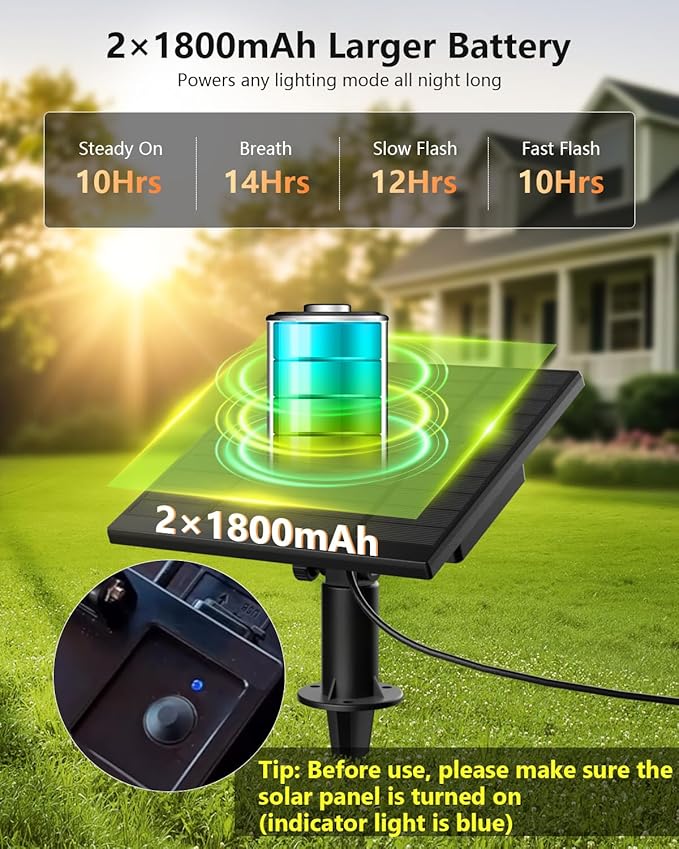 Brightown 100FT Solar String Lights Outdoor Waterproof - Image 4