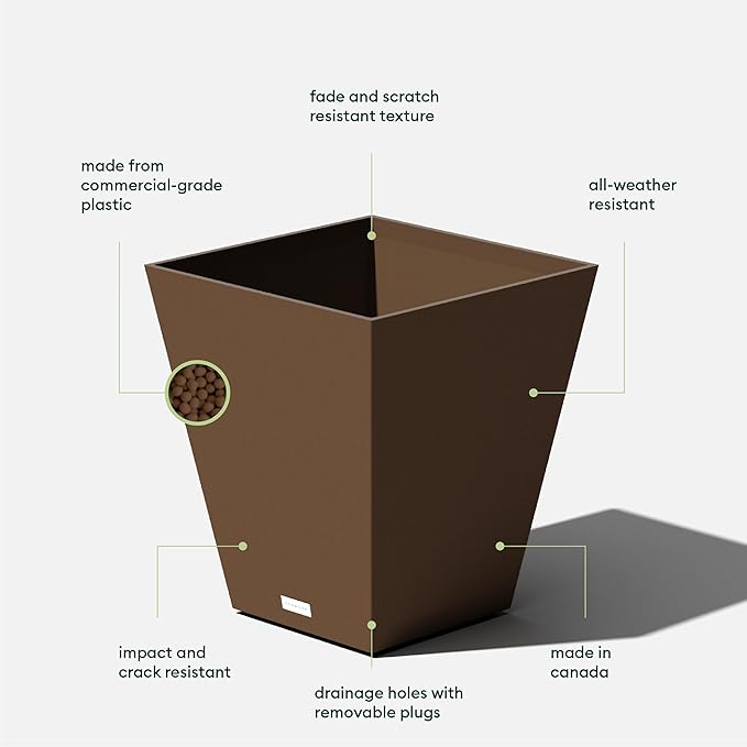 Veradek Pure Series Nobleton Plastic Planter - Image 3