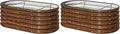 SnugNiture 4x2x1.5ft Raised Garden Bed Outdoor, Oval Raised Garden Bed Kit by snugniture