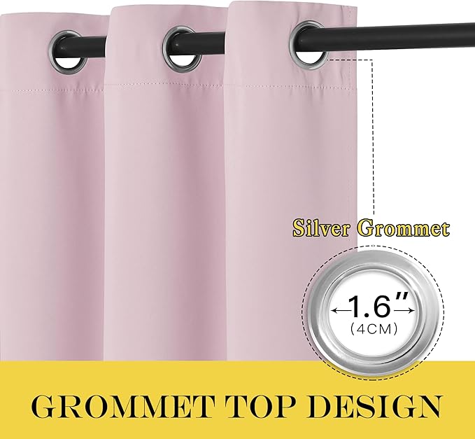 NICETOWN Blackout Patio Curtains 100 x 95 Inches Long - Image 4