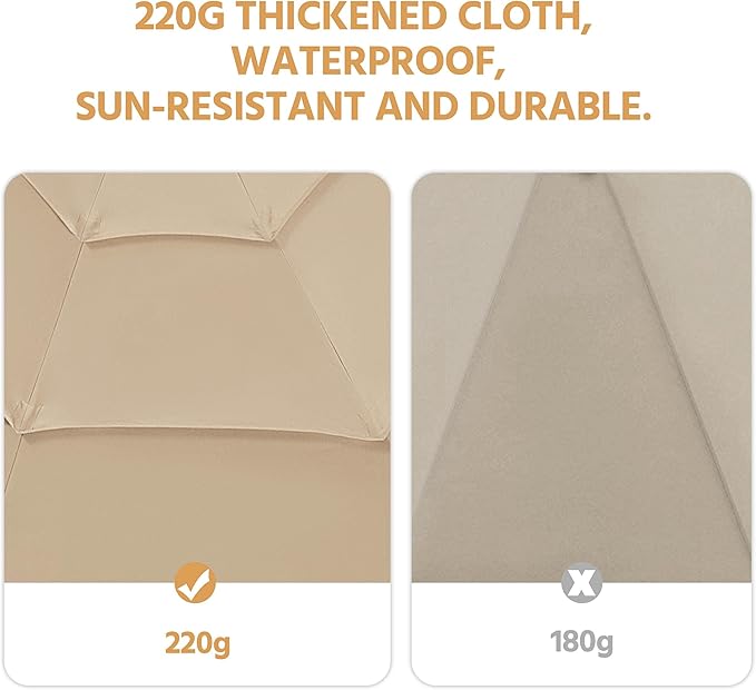 Yaheetech 3-Tier Patio Umbrella 10ft Vented Outdoor Canopy Sun Shade Large - Image 9