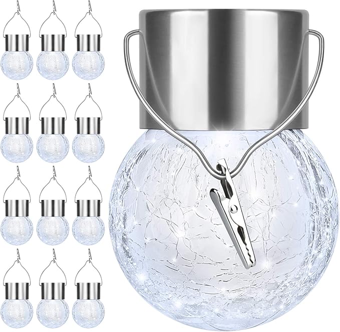 12Pack Outdoor Hanging Solar Lights by BestChoiceforYourLife